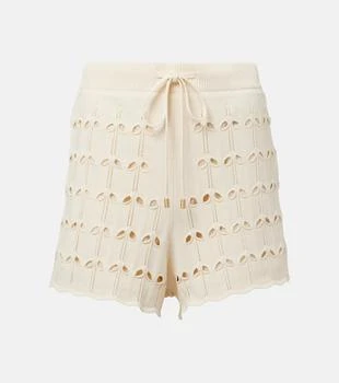 Zimmermann | High-rise pointelle shorts