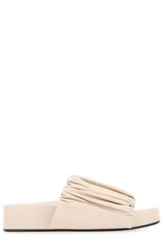 Jil Sander | Jil Sander Ruched Slip-On Sandals