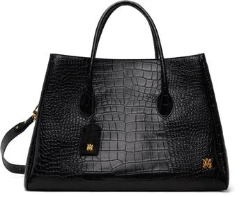 AMIRI | Black Embossed Croc Honey 50 Tote