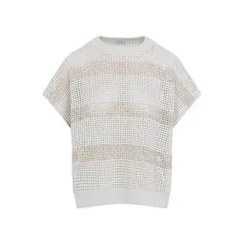 Brunello Cucinelli | Brunello Cucinelli Short Sleeved Knitted Top