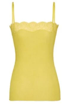 Yves Saint Laurent | Saint Laurent Laced Ribbed Tank Top