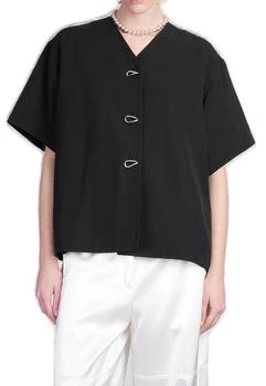Jil Sander | Jil Sander Short-Sleeved V-Neck Shirt