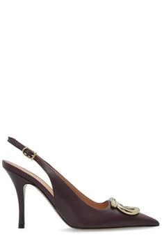 Salvatore Ferragamo | Ferragamo Maxi Gancini Slingback Pumps