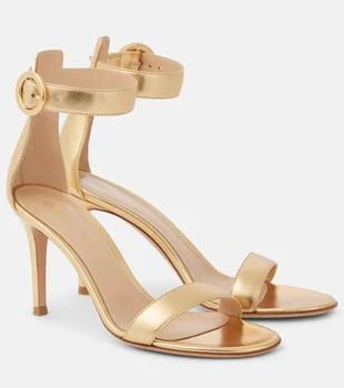 Gianvito Rossi | Portofino 85 metallic leather sandals