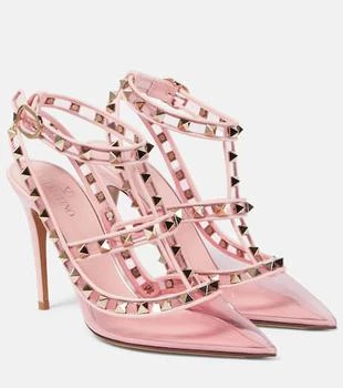 Valentino | Rockstud leather and PVC pumps