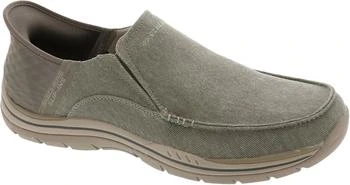 SKECHERS Skechers Men's USA Expected - Cayson Moc Toe Canvas Slip-Ins