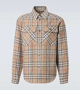 Burberry | Burberry Check cotton and linen shirt