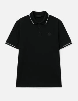 Moncler | Logo Patch Cotton Polo Shirt