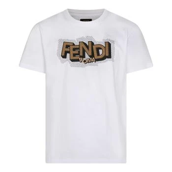 Fendi | Fendi Logo Printed Crewneck T-Shirt