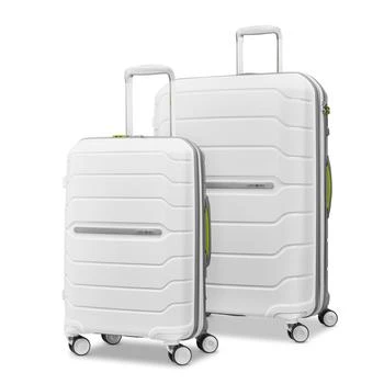 Samsonite Samsonite Freeform 2-Piece Luggage Set - Carry-On & Large Checked Luggage with Dual Spinner Wheels - Durable Polypropylene Hardshell - TSA Lock, Airline-Approved - Expandable Hard Shell - Sky Blue