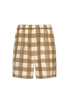 Jil Sander | Jil Sander Checked Elasticated Waistband Shorts
