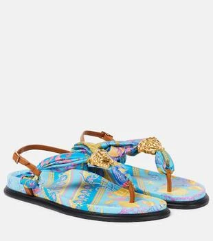 Versace | La Medusa printed thong sandals