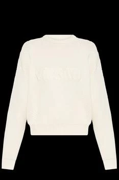 Versace | Versace Logo-Embroidered Crewneck Jumper