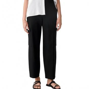 Women
s Ankle Lantern Cargo Pant In Black