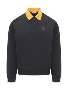 Versace | Versace Long-Sleeved Polo Sweatshirt
