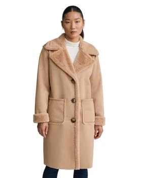 Women’s Longline Faux Shearling Coat