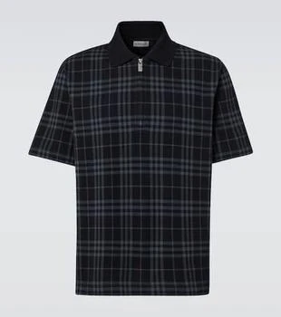 Burberry | Burberry Check cotton-blend polo shirt