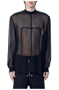 Rick Owens | Rick Owens Sheer Panelled Shirt