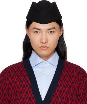 Valentino | Black Wool Cap