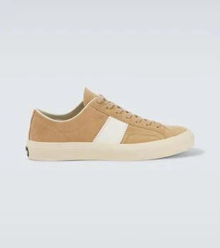 Tom Ford | Cambridge leather-trimmed suede sneakers