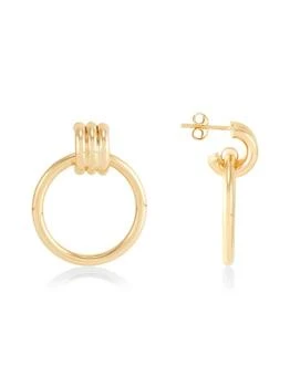 Saks Fifth Avenue | 14K Yellow Gold Doorknocker Earrings