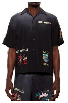 AMIRI | Amiri Logo Embroidered Short-Sleeve Buttoned Shirt