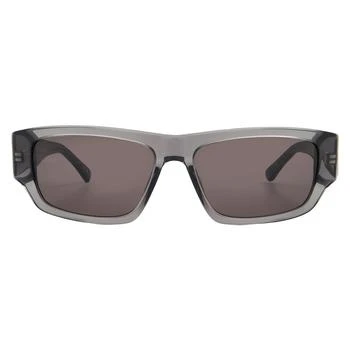 Balenciaga Grey Rectangular Men's Sunglasses BB0366S 004 58