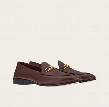Salvatore Ferragamo | Men's Melbourne Gancini Ornament Loafers In Nebbiolo
