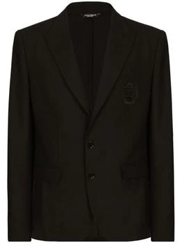 Dolce & Gabbana | Dolce & Gabbana Logo Embroidered Tailored Blazer