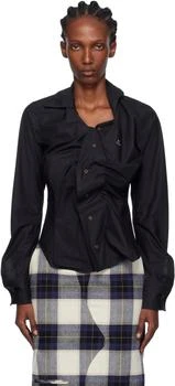 Vivienne Westwood Black Drunken Shirt