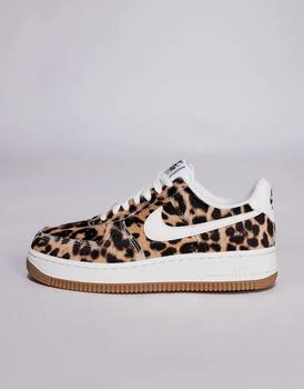 Nike Air Force 1 '07 unisex trainers in leopard and white