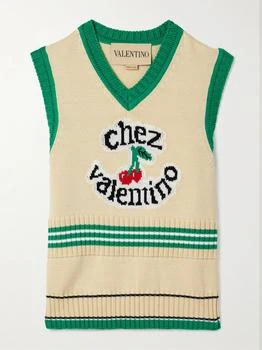 Valentino | Intarsia-knit Cotton Vest