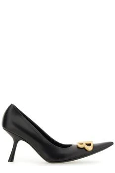 Balenciaga | Balenciaga Logo Plaque Pointed-Toe Heels