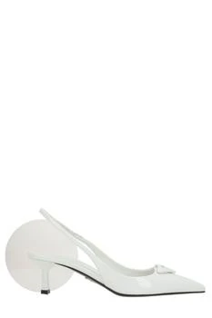 Prada | Prada Logo Detailed Slingback Pumps