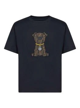 Fendi | Fendi Logo Dog Crewneck T-Shirt