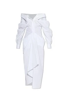 Givenchy | Givenchy Slashed Long-Sleeve Shirt Dress