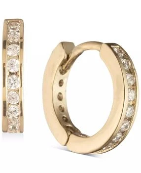 Givenchy Gold-Tone Pavé Mini Huggie Hoop Earrings