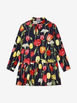 Dolce & Gabbana | Dolce & Gabbana Girls Tulip Print Dress in Multicolour