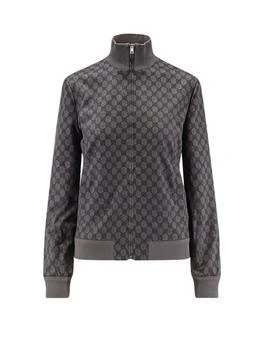 Gucci | Gucci Printed Technical Jersey Zip Sweatshirt