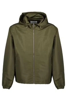 Givenchy | Givenchy Zip-Up Drawstring Hooded Coat