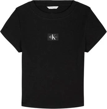 Calvin Klein Calvin Klein Girls' Short Sleeve Babydoll T-Shirt, Soft & Comfortable