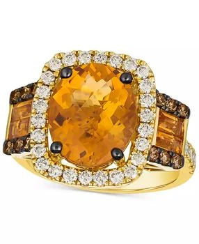 Le Vian | Cinnamon Citrine (4-1/4 ct. t.w.), Nude Diamond (5/8 ct. t.w.) 
Chocolate Diamond (1/5 ct. t.w.) Statement Ring in 14k Gold