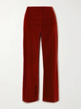 ETRO | Cotton-blend Velvet Flared Pants  - IT40