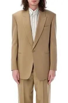 Saint Laurent Single-Breasted Peaked Lapel Jacket