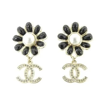 Chanel | gold Clear Stud Earrings (Pre-Owned)