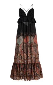 Zimmermann | Zimmermann Rhiannon Ruffled Silk Maxi Dress - Moda Operandi