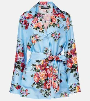 Dolce & Gabbana | Floral belted silk blouse
