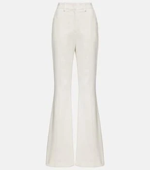 Balmain | High-rise crêpe flared pants
