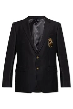 Dolce & Gabbana | Dolce & Gabbana Heraldic Patch Single-Breasted Jacket