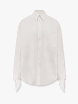 Balenciaga | Oversize cotton shirt with knotted details